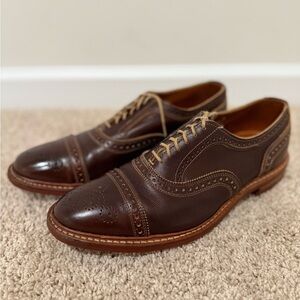 Allen Edmonds Dark Brown Leather Oxford Shoes